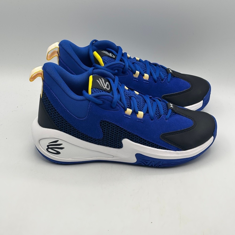 Under Armour Curry 3Z 25 SDE Shoes Men Size 8 Blue White Basketball 6000750-400